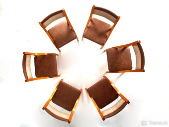 6x designové retro židle, návrh L.Volák, TOP stav. - 6