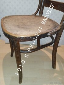 THONET židle 1ks , cca 100 let - 6