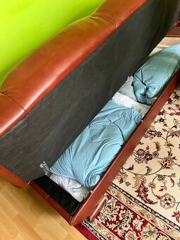 Kožená rohová sedací souprava s křesly - 6