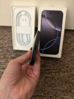 Apple iPhone 16 Pro 256gb Black Titan. 100% baterie, zaruka. - 6