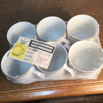 Retro hrnky jako mušláky Dubí K. Vary 1966 - 6