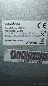 Prodám konvekční troubu 
Cecotec BAKE&TOAST 890 GYRO - 6