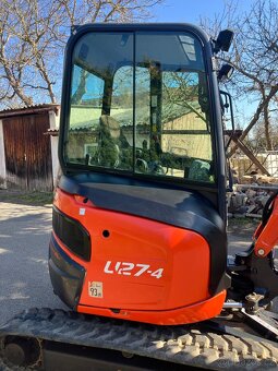 Prodám minibagr Kubota U27 s nulovým přesahem zádě - 6