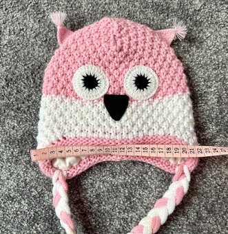 Pletex zimní čepice - sova 51 cm - 6