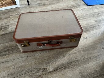 Vintage cestovní kufr gold pfeil - 6