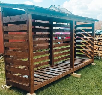 Dřevník - přístřešek na dřevo - 6