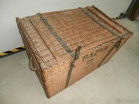 Proutěný kufr starý za 1.500 kč - 6