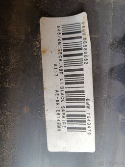 BMW e46 plastové prahy - 6
