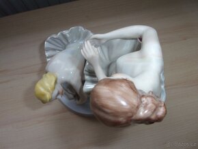 BALETKY okolo r. 1930 - glazovaný porcelán TOP STAV - 6