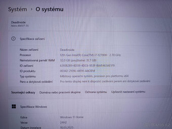 Herní NTB Acer Nitro 5, 17" ,RTX 3060,2TB,32GB,DOKLAD,ZÁRUK - 6