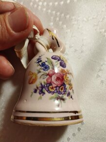 6 kusů růžového porcelánu miniaturní - 6