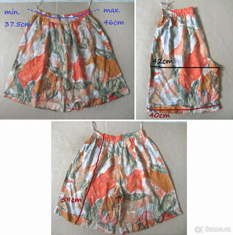Vintage 90s široké hedvábné kraťasy - 6