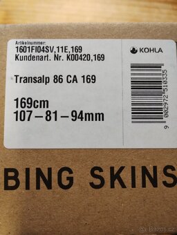 Skialpy Fischer Transalp 86 C + vázání + pásy 162,169cm - 6