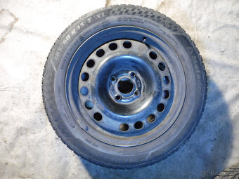 Prodám 4 orig.15"plech.kola + zim.pneu.O.MERIVA185/60/15 - 6