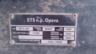 Vlečka vyklapačka 8t - 6