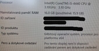 Prodám počítač PC Intel i5, 16GB RAM, 500GB SSD - 6