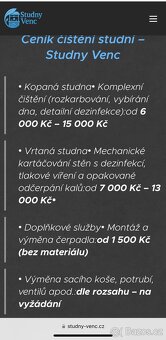 Studny Venc - Čištění studní a výměna čerpadel - 6