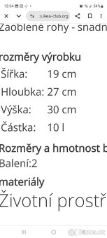 Odpadkové koše FILUR, IKEA 10 litrů - 6