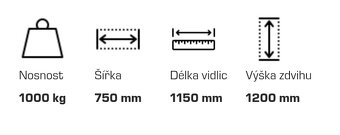 Ruční vysokozdvižný paletový vozík - 6