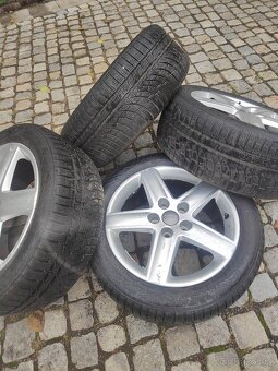 Prodám orig alu 17 AUDI 5x112 ET 45 zimní pneu - 6