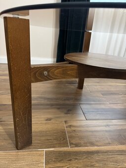 Vintage kulatý konferenční stolek - 6