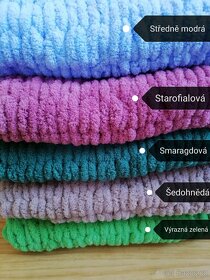 Nová měkká pletená deka puffy - 6