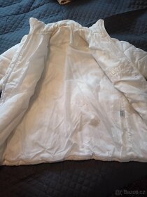 Dámská zimní bílá bunda vel. XL/XXL odepínací kapuca - 6