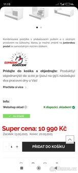 Dětská postýlka s přebalovacím pultem - 6