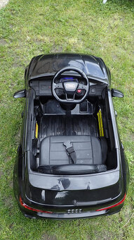Dětské elektrické auto Audi RS6 černé - 6