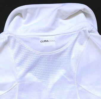 ADIDAS-CLIMA COOL-BÍLÉ TRIČKO-M, 38/40 - 6