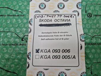 Škoda Octavia hatchback dekorativní polepy sloupků - 6