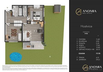 Prodej bytu 3+kk, 78 m2, zahrádka 214 m2- Hostivice - 6