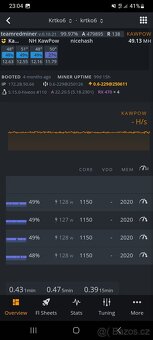 Mining Rig v servrovém case 4U - 6