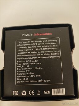 #204 RFID čítačka pre mobil (Android) – 13.56 MHz - 6