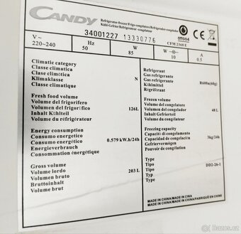 Lednička Candy, 141 cc - 6