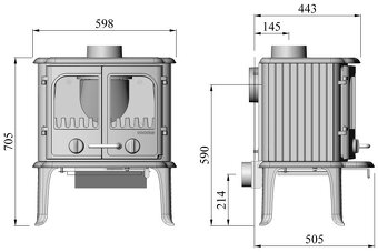 Prodám litinová kamna MORSO 2110 - 6
