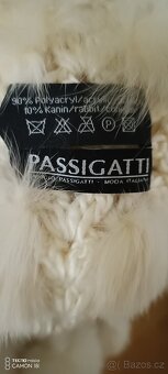 Nová krásná šála/ úplet+kožešina zn.Passigatti - 6