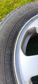ALU R15 5x100 ET43 vč pneu 6mm - 6