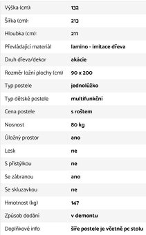 Dětská multifunkční postel - 6
