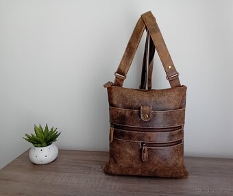 Vera Pelle crossbody taška kožená unisex - 6