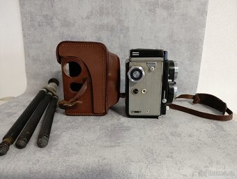 Starý fotoaprát Flexaret automat + kož.obal + stativ. - 6