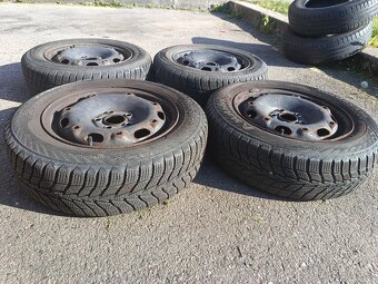 Plech. kola R14 ze škoda fabia 1 + starší zimní pneu 165/70 - 6