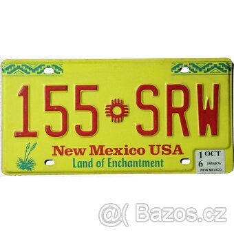 Americké staré značky, ŠPZ , license plate - 6
