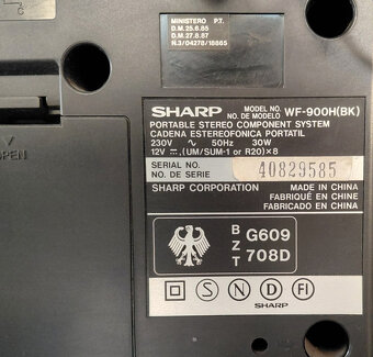 Radiomagnetofon SHARP WF-900 - 6