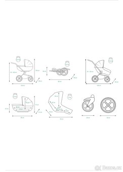 Minimalne pouzity luxusny kocarek 3 kombinace Baby Lux - 6