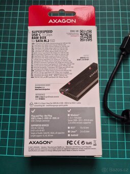 Externí box pro M.2 SATA disk, USB-C 10Gbps - 6