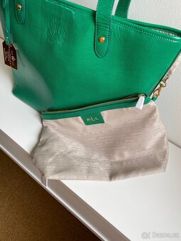 Kožená velká kabelka Ralph Lauren Newton - 6