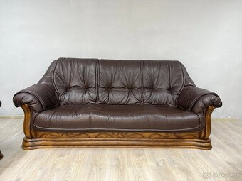 Kožené sofa + křeslo - 6