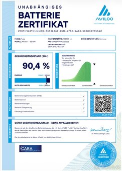 TESLA 3 STANDARD RANGE+, LFP, REFRESH, TAŽNÉ, 2021, 90,4%SOH - 6