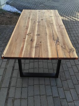 Masivní jídelní stůl 200x95 cm. - 6